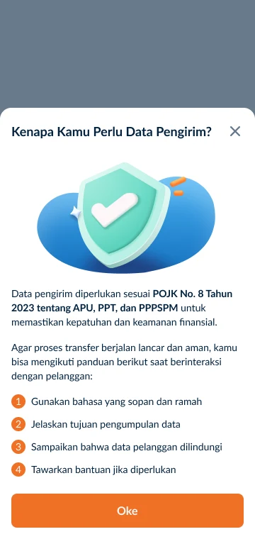 Agen Raya sender data education screen
